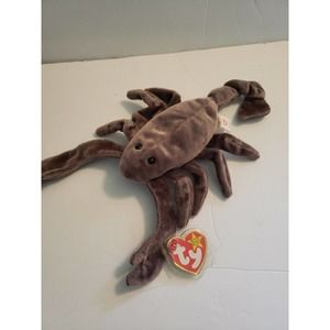 TY Beanie Baby Stinger the Scorpion – 1998 Retired Plush Toy 8” Brown